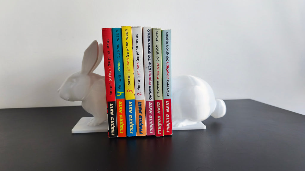 Buchstützen aus PLA – Tierdesigns Drache, Hund, Katze & Hase
